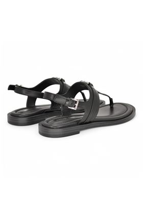Infradito donna in pelle colore nero. MICHAEL KORS | 40S5MAFS4L-NERO